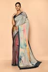 Buy_Naintara Bajaj_Multi Color Crepe Printed Digital Abstract Saree_at_Aza_Fashions
