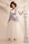 Buy Jajaabor Ivory Silk Organza Embroidery Athena Cowl Neck Full Sleeve Jacket at Aza Fashions Buy_Jajaabor_Ivory Silk Organza Embroidery Athena Cowl Neck Full Sleeve Jacket _at_Aza_Fashions