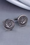 Buy_Cosa Nostraa_Black Flying Bird Cufflinks _at_Aza_Fashions