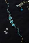 Buy Do Taara Blue Patchi Choker Necklace at Aza Fashions Buy_Do Taara_Blue Patchi Choker Necklace _at_Aza_Fashions