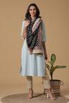Buy_Shingora_Black Woven Pure Wool Floral Embroidered Jaali Shawl _at_Aza_Fashions