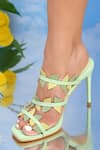 Buy_House Of Prisca_Green Cut Work Sage Creeper Pattern Pencil Heels _at_Aza_Fashions