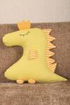 Buy_My Gift Booth_Yellow Cotton Dino Cushion_at_Aza_Fashions