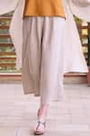 Shop_Linen Bloom_Beige Linen Pant _at_Aza_Fashions