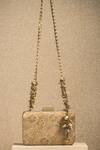 Buy_Tarun Tahiliani_Beige Metallic Thread, Beads Brocade Floral Pattern Bag_at_Aza_Fashions
