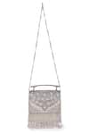 Shop_5elements_Silver Embroidery Floral Clutch _at_Aza_Fashions