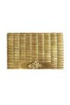 Buy_Kokommo_Gold Embellished Metallica Hand Embroidered Clutch _at_Aza_Fashions