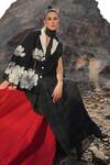 Buy_Neiza by Neeti Seth_Black Cashmere Wool Aari Embroidered Sequin And Cutdana Work Embellished Cape _at_Aza_Fashions