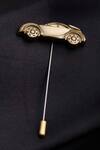Buy_Cosa Nostraa_Gold Car Power Lapel Pin_at_Aza_Fashions