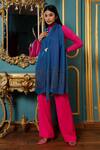 Buy Dusala Blue Stone Work Woollen Stole at Aza Fashions Buy_Dusala_Blue Stone Work Woollen Stole_at_Aza_Fashions