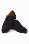 Buy_Dapper Shoes_Blue Leather Wingtip Oxford Shoes_at_Aza_Fashions