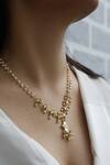 Shop_Do Taara_Gold Plated Pearl Kundan Necklace _at_Aza_Fashions