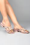 Kaltheos_Purple Embellished Luna Butterfly Block Heels _Online_at_Aza_Fashions