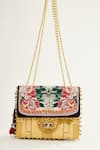 Buy_The Garnish Company_Yellow Chiyo Japanese Floral Print Sling Bag _at_Aza_Fashions