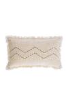 Buy_Throwpillow_Off White Blend Cotton And Polyester Boho Thread Cushion Cover_at_Aza_Fashions