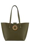 Buy_Aranyani_Green Embellished Stone Drops Tote Bag_at_Aza_Fashions