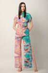 Buy_Limerick By Abirr N' Nanki_Multi Color Crepe Print Paisley Zyaire Flared Pant  _at_Aza_Fashions