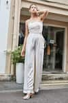 Buy_Style Junkiie_Ivory Moss Crepe Straight Cut-out Jumpsuit  _at_Aza_Fashions