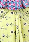 Soup by Sougat Paul_Blue Neckline Printed Peplum Dress_Online_at_Aza_Fashions