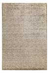 Buy_Qaaleen_Cream Bamboo Silk Handloom Platinum Texture Rug_at_Aza_Fashions