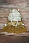 Buy_Nayaab By Aleezeh_White Mirror Embellishments Potli Bag_at_Aza_Fashions