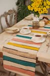Buy_The Kargha Story_Multi Color 100% Natural Cotton Candy Crossing Table Runner_at_Aza_Fashions