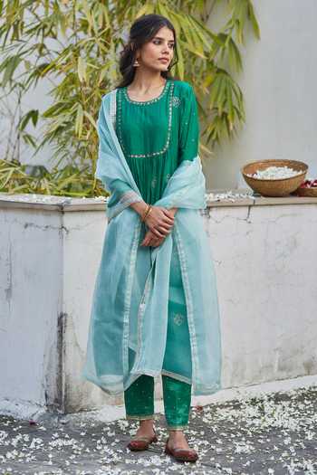 Juanita- Sage Green Dabka set