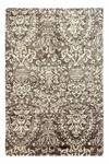 Buy_Qaaleen_Brown Bamboo Silk Handloom Medusa Rug_at_Aza_Fashions