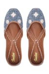 Buy_Imlee Jaipur_Blue Printed Neel Tara Juttis _at_Aza_Fashions