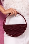 Buy_Forever Noor_Red Embellished Moonshine Crystal Bag _at_Aza_Fashions