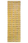 Buy_Qaaleen_Yellow All Viscose Silk Hand Woven Mayhem Rug_at_Aza_Fashions