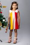 Buy_Darleen Kids Couture_Multi Color Taffeta, Lycra, Silk Mystique Panelled Dress _at_Aza_Fashions