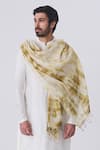 Buy_Gaurav Katta_White Silk Dupatta _at_Aza_Fashions