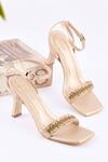 Buy_Kaltheos_Gold Embellished Camilla Square Toe Heels _at_Aza_Fashions