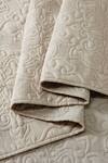 Buy_Houmn_Beige Front 100% Linen Embroidered Grapevine Bedding Set_Online_at_Aza_Fashions
