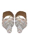 Buy Kkarma Accessories Pink Embroidery Gatsby Toe Ring Wedges Online at Aza Fashions Buy_Kkarma Accessories_Pink Embroidery Gatsby Toe Ring Wedges _Online_at_Aza_Fashions