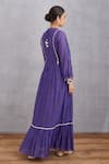 Shop_Torani_Purple Handwoven Thin Chanderi Slip Cotton Silk Panna Seher Maxi Dress _at_Aza_Fashions