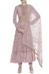 Buy Anamika Khanna Pink Zardozi Embroidered Anarkali Set at Aza Fashions Buy_Anamika Khanna_Pink Zardozi Embroidered Anarkali Set_at_Aza_Fashions