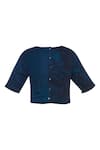 Shagun Manchanda_Blue Thread Embroidered Handcrafted Blouse _Online_at_Aza_Fashions