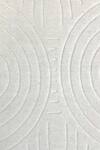 Qaaleen_White New Zealand Wool Handloom Caldera Rug_Online_at_Aza_Fashions