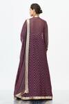 Shop_Nakul Sen_Purple Chiffon Embellished Jacket Lehenga Set_at_Aza_Fashions