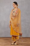 Buy_Torani_Yellow Cotton , Handwoven Chanderi, Kurta Velvet, Sunehra Zeenat Set _Online_at_Aza_Fashions