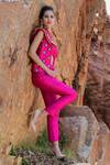 Shop Xoxo Apurva Pink Raw Silk Open 3d Embroidered Jacket And Pant Set at Aza Fashions Shop_Xoxo Apurva_Pink Raw Silk Open 3d Embroidered Jacket And Pant Set _at_Aza_Fashions