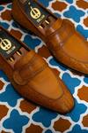 Shop_Oblum_Brown Woven Buttefly Loafers _at_Aza_Fashions