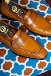 Oblum_Brown Woven Buttefly Loafers _Online_at_Aza_Fashions