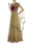 Buy_Rimple And Harpreet Narula_Gold Embroidered Lehenga Set_at_Aza_Fashions