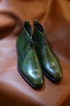 Shop_Oblum_Green Handcrafted Chukka Boots  _at_Aza_Fashions