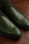 Oblum_Green Handcrafted Chukka Boots  _at_Aza_Fashions