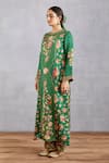 Shop_Torani_Green Chanderi, Chanderi Dupatta Sheer Panna Abhinda Set _at_Aza_Fashions