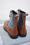 Shop_Oblum_Brown Handcrafted Balmoral Boots  _at_Aza_Fashions